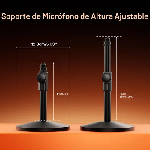 Miniatura 8 de MAONO PD200W Paquete de equipo de podcast híbrido inalámbrico para 2, kit de micrófono dinámico XLR USB con 2 soportes de escritorio, software