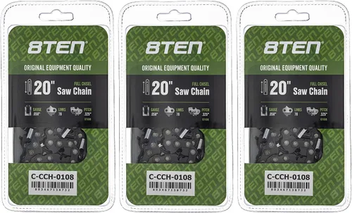 Miniatura 39 de 8TEN Cadena de motosierra semi cincel de 6 pulgadas .050 1/4 42 DL para Worx WG320 Black & Decker LLP120 (paquete de 3)