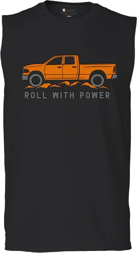 Miniatura 96 de Tee Hunt Camisetas gráficas y camisetas sin mangas para hombre Roll with Power Pickup Truck