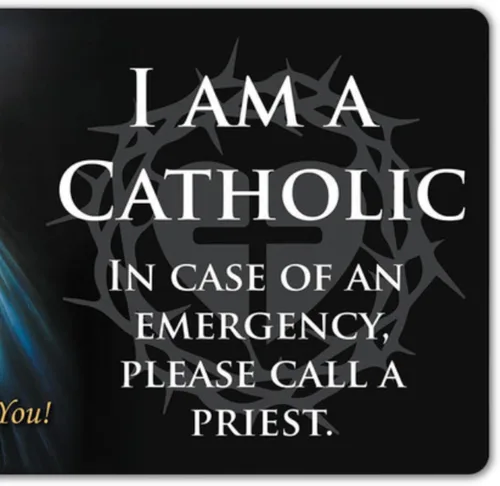 Miniatura 7 de Needzo Tarjeta de identificación católica de Divine Mercy, cartera y tarjeta de oración de bolsillo, recuerdo religioso, 2.125 x 3.25 pulgadas