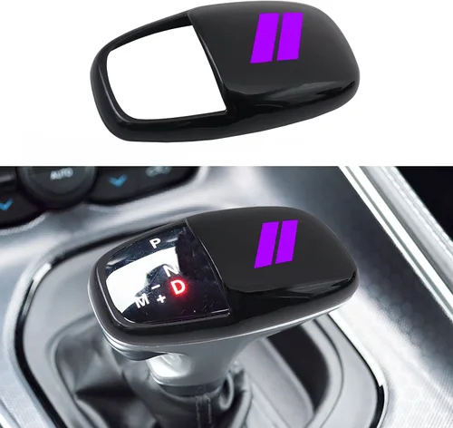 Miniatura 13 de Cubierta para cabeza de palanca de cambio para accesorios Dodge Charger 2015-2023 Challenger 2015-2024 Durango 2016-2025 2026, inserto