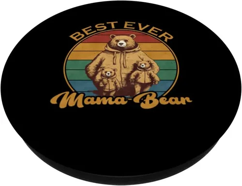 Miniatura 2 de mothers day apparel greatest mom best bear mama ever PopSockets Swappable PopGrip