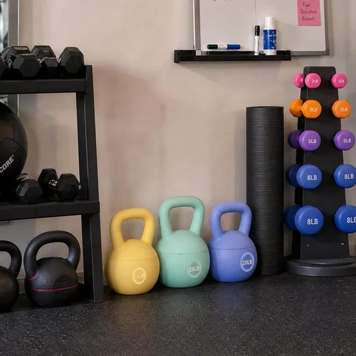Miniatura 6 de Fitvids Pesas rusas suaves, con relleno de arena de mar y hierro para mujeres y hombres, pesas rusas de vinilo suave codificadas por colores, varios