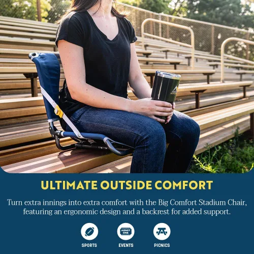 Miniatura 3 de GCI Outdoor Silla Confort y Asiento de Estadio Azul marino