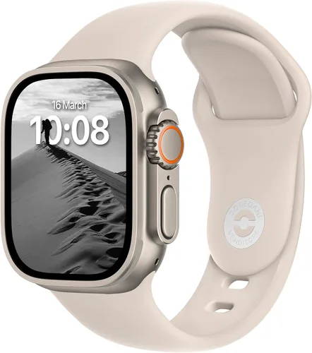 Miniatura 43 de ELETTRONEO SB Correa Deportiva para Bandas de Apple Watch Mujeres Ultra 3 2 49mm, Series 11 10 46mm, 9 8 7 45mm 41mm, SE 6 5 4 44mm 40mm, 3 2 1 42mm