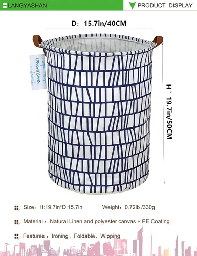 Miniatura 2 de Cesta de lona plegable para lavandería, cesta organizadora para almacenamiento, contenedores de juguetes, cestas de regalo, ropa de dormitorio, ropa