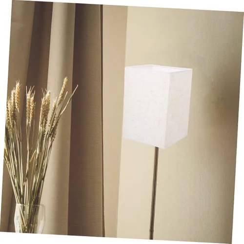 Miniatura 4 de Pantalla de lino para lámpara colgante de tambor, lámpara blanca, mesita de noche, decoración de tela, pantalla de araña, pantalla para lámparas