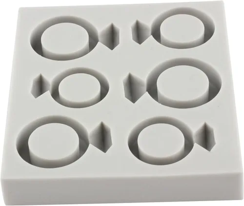 Miniatura 9 de Molde de silicona para anillo de diamante, anillo de compromiso de boda, molde de fondant de chocolate para el día de San Valentín, decoración
