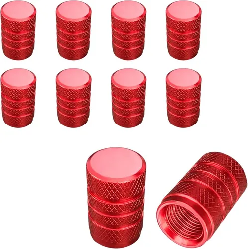 Miniatura 13 de Ziciner 5 PCS Tapas de Válvula de Neumático de Automóvil, Juego de Tapas de Aire de Aluminio, A Prueba de Polvo y Resistentes a la Corrosión, Púrpura