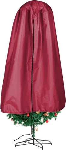 Miniatura 7 de MANMAOHE Bolsa de almacenamiento vertical para árbol de Navidad con cordón para árboles de hasta 7.5 pies, cubierta de almacenamiento impermeable a