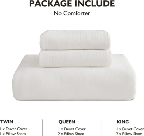 Miniatura 9 de EMME Muslin Cotton Duvet Cover Set