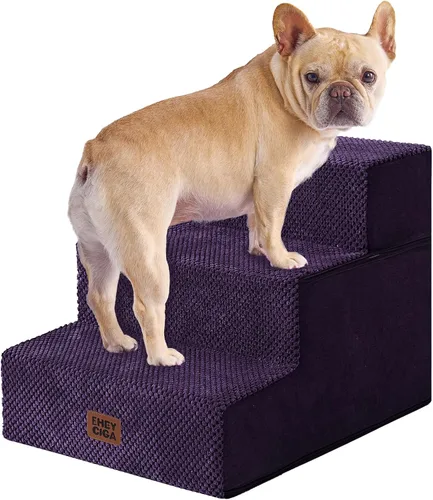 Miniatura 53 de EHEYCIGA Escaleras para perros pequeños de 13.5 pulgadas de alto, escalones para perros de 3 escalones para sofá y silla, escalones para mascotas
