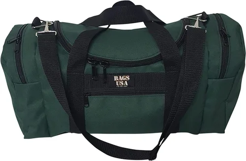 Miniatura 6 de Bolsa de lona triple grande con apertura en U, bolsillo frontal y dos compartimentos laterales, perfecta bolsa de cabina fabricada en Estados Unidos.