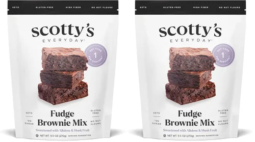 Miniatura 4 de Scotty's Everyday - Mezcla para brownies de chocolate keto - 1g de carbohidratos netos, 0g de azúcar añadido, sin gluten, alta en fibra - Sin
