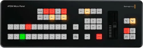 Miniatura 9 de Blackmagic Design ATEM Micro Panel de conmutación de transmisión en vivo con diseño intuitivo, control eficiente, 50 botones retroiluminados LED