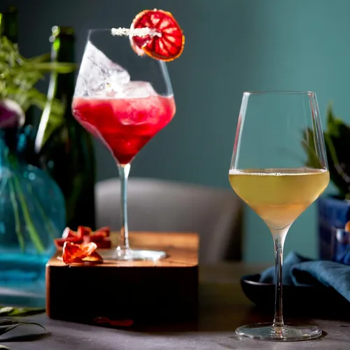 Miniatura 9 de Libbey Signature - Juego de 4 copas de vino tinto, sin costuras, de 24 onzas, para cabernet, merlot y más, copas de vino con tallo para todas