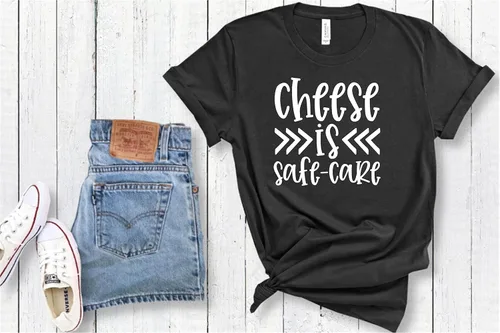 Miniatura 2 de SEC Apparel Parches termoadhesivos de queso para planchar, letras de aplicación para camisetas, ropa de tela (el queso es seguro cuidado)