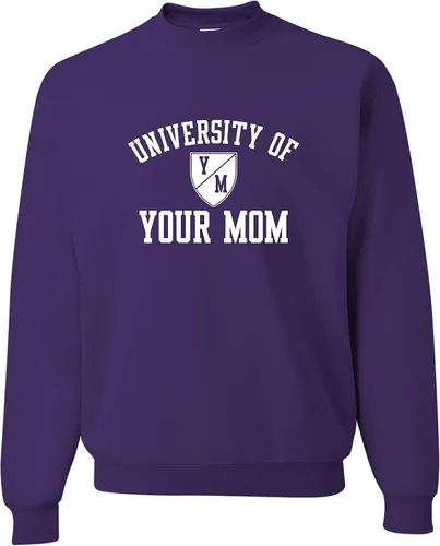 Miniatura 45 de Go All Out University of Your Mom - Sudadera con cuello redondo para hombre