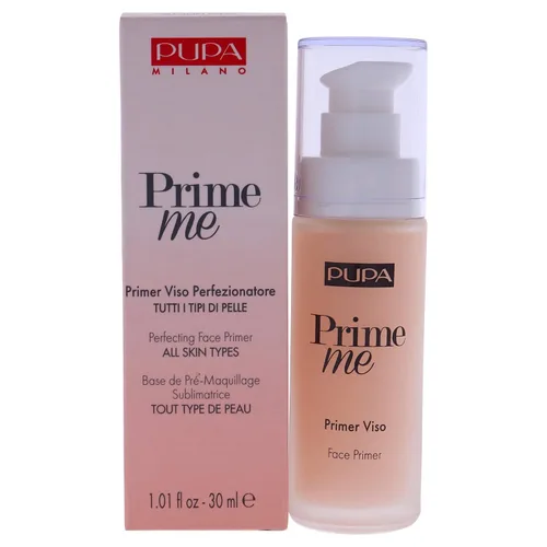 PUPA Milano Prime Me - Imprimación facial perfeccionadora, base facial premaquillaje, minimiza visiblemente líneas de expresión, poros e