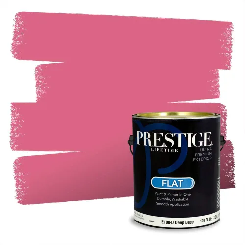 Miniatura 404 de Prestige Paints Pintura exterior e imprimación en uno, 1 galón, plano, coincidencia comparable de Valspar* Amber Rose*