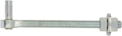 Miniatura 2 de National Hardware N130-641 - Gancho de perno de 3/4 pulgadas x 10 pulgadas, acero chapado en zinc, herrajes para puerta de protección contra