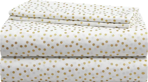 Miniatura 11 de Heritage Kids Juego de sábanas de 3 piezas, estampado de arcoíris, incluye sábana encimera, sábana bajera y funda de almohada, ropa de cama