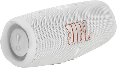 JBL CHARGE 5 - Altavoz Bluetooth portátil con resistencia al agua (IP67) y carga USB de Powerbank, 20 horas de reproducción, JBL Partyboost (Blanco)