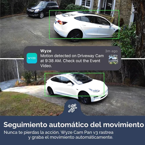 Miniatura 4 de WYZE Cam Pan v3 Interior/Exterior IP65 1080P 360° Pan/Tilt/Zoom WiFi Cámara de Seguridad Inteligente para el Hogar, Seguimiento de Movimiento