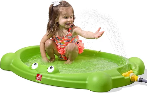 Miniatura 2 de Step2 Almohadilla para salpicaduras de insectos de agua, mesa de agua para niños y actividades de arena, juego sensorial para rociadores y piscina