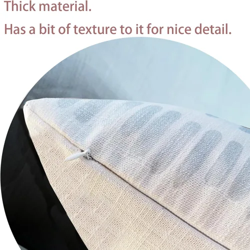 Miniatura 4 de AmaZulu - Funda de almohada decorativa geométrica metálica con estampado plateado, 1 unidad, mezcla de lino natural de 20 x 20 pulgadas, funda