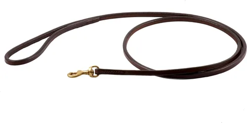 Miniatura 20 de Alvalley Correa para perro a presión – Correa de cuero hecha a mano – Suave de sostener – Herrajes de latón macizo – Fácil de usar – Adecuado