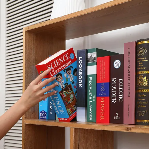 Miniatura 2 de Caja de Seguridad para Libros de Páginas Reales de Aula de Ciencias con Cerradura de Combinación, Caja de Seguridad para Dinero y Cajas de Science