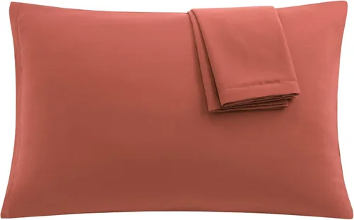 Miniatura 21 de uxcell Paquete de 2 fundas de almohada de microfibra suave serie 1800 con cremallera estándar (20 x 26 pulgadas), color dorado