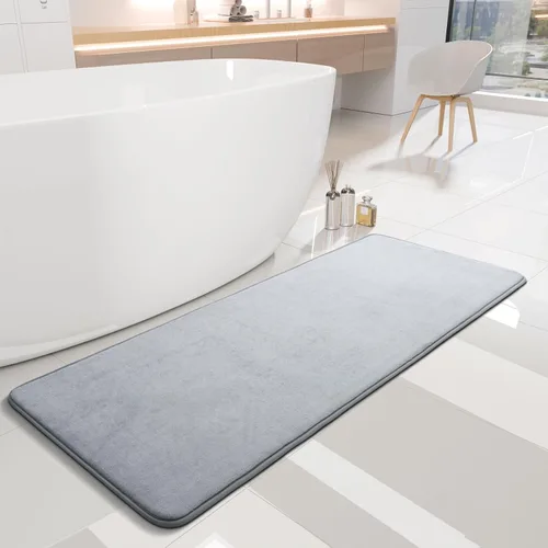 Miniatura 6 de Juego de alfombras de baño de 3 piezas y tapete de baño, extra suave, absorbente, de secado rápido, antideslizante, lavable a máquina, tapete