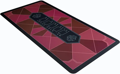 Miniatura 12 de Bullets Playing Cards - Paulie-Poker Layout - Tapete de mesa 45" x 25" - Alfombra de juego de lujo para noche de casino - Verde Multicolor