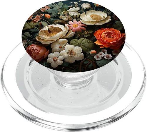 Miniatura 7 de flor floral hermosas flores y hojas verdes PopSockets intercambiables PopGrip