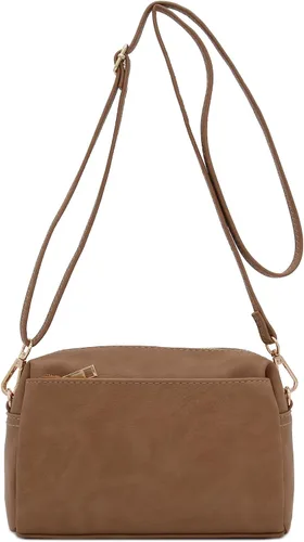 Miniatura 62 de FashionPuzzle Triple Zip Small Crossbody Bag
