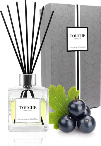 Miniatura 17 de TOUCHE Difusor de caña natural de lujo. Fragancia perfumada para el hogar de larga duración. Aceite esencial natural sin alcohol. Botella de vidrio