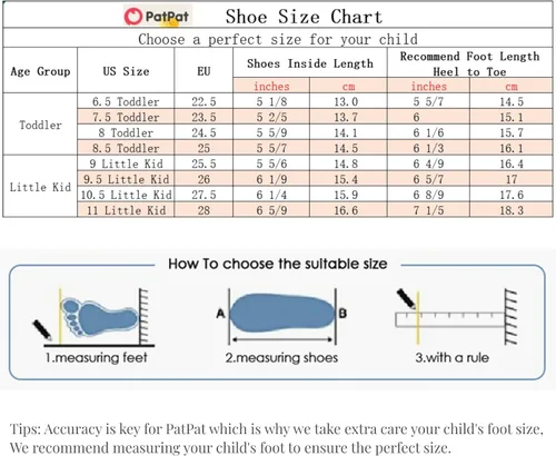 Miniatura 6 de PATPAT Sandalias para niñas pequeñas, sandalias para niños pequeños elegantes y cómodas ligeras y duraderas Sandalias de agua para niñas y niños