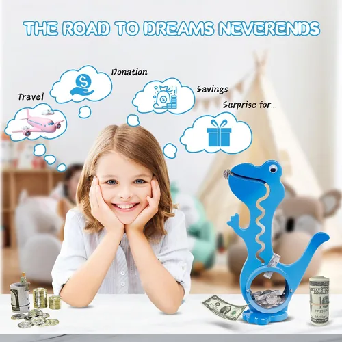 Miniatura 5 de Hucha de dinosaurio Boalord para niñas y niños con animales grandes, caja de ahorro de dinero personalizada para niños y adultos, el mejor regalo