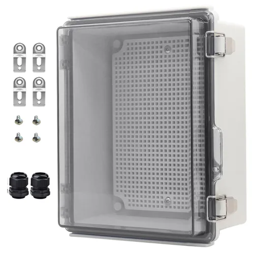 Miniatura 23 de Caja Eléctrica Impermeable para Exteriores Caja de Conexiones Resistente a la Intemperie IP67 Carcasa de Plástico ABS Caja de Proyecto
