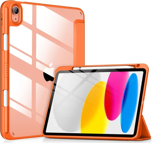 Miniatura 10 de VIKESI - Funda para iPad (A16) 11 pulgadas 2025 y iPad 10ª generación 10.9 pulgadas 2022, con parte trasera transparente y marco de TPU a prueba