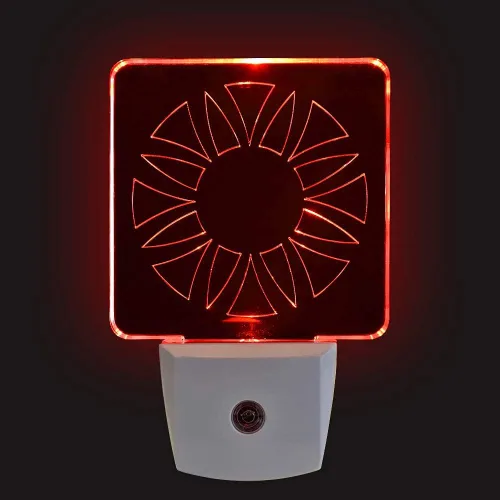Miniatura 3 de Spectra479 - Luz nocturna LED roja tenue para dormitorios y baños [paquete de 2] - BioRhythm Safe - (círculo) Caja fuerte BioRhythm