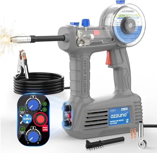 Miniatura 10 de AZZUNO Máquina de soldadura MIG 110V/220V, 155Amp 5-en-1 Gas MIG/aluminio MIG/flujo sin gas MIG/Lift TIG/Stick máquina de soldar, soldador