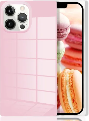 Miniatura 21 de Compatible con Neon Phone Rectangle iPhone 14 Funda para mujer, diseño de lujo de fluorescencia brillante, flexible, suave, delgada, de gel de goma