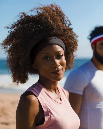 Miniatura 6 de Suddora Diadema de entrenamiento para hombres y mujeres, banda deportiva que absorbe la humedad, bandas de tela de rizo de algodón ligero
