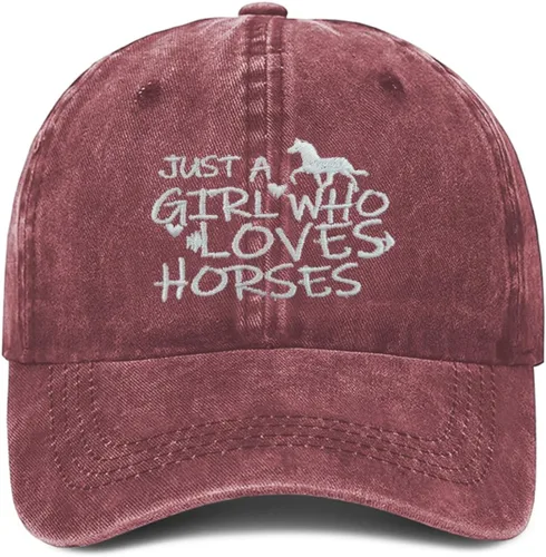 Miniatura 17 de Just Girl Who Loves Horse - Gorra de béisbol para mujer, ajustable, de moda, de algodón