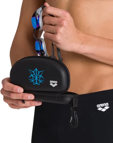 Miniatura 5 de ARENA Funda protectora para gafas de natación para nadadores, funda de transporte de tapa dura con clip para mochilas, almacenamiento y transporte