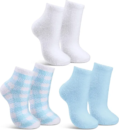 Tarpop 3 pares de calcetines de aloe para mujer, calcetines de spa hidratantes para el día de San Valentín, para pies secos y agrietados, gel