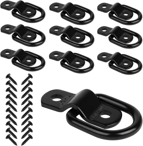 Anillos en D para anclajes de amarre para remolque camión, soporte de caja de camiones, puntos cerrados, recogida, montaje en superficie, anillo en